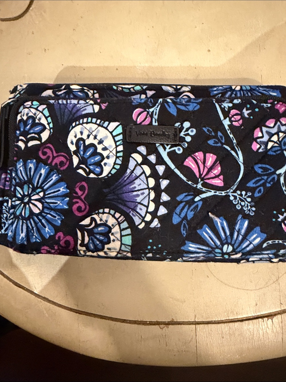 Vera Bradley Bramble Quilted Cotton Wallet Wristlet Floral Paisley
